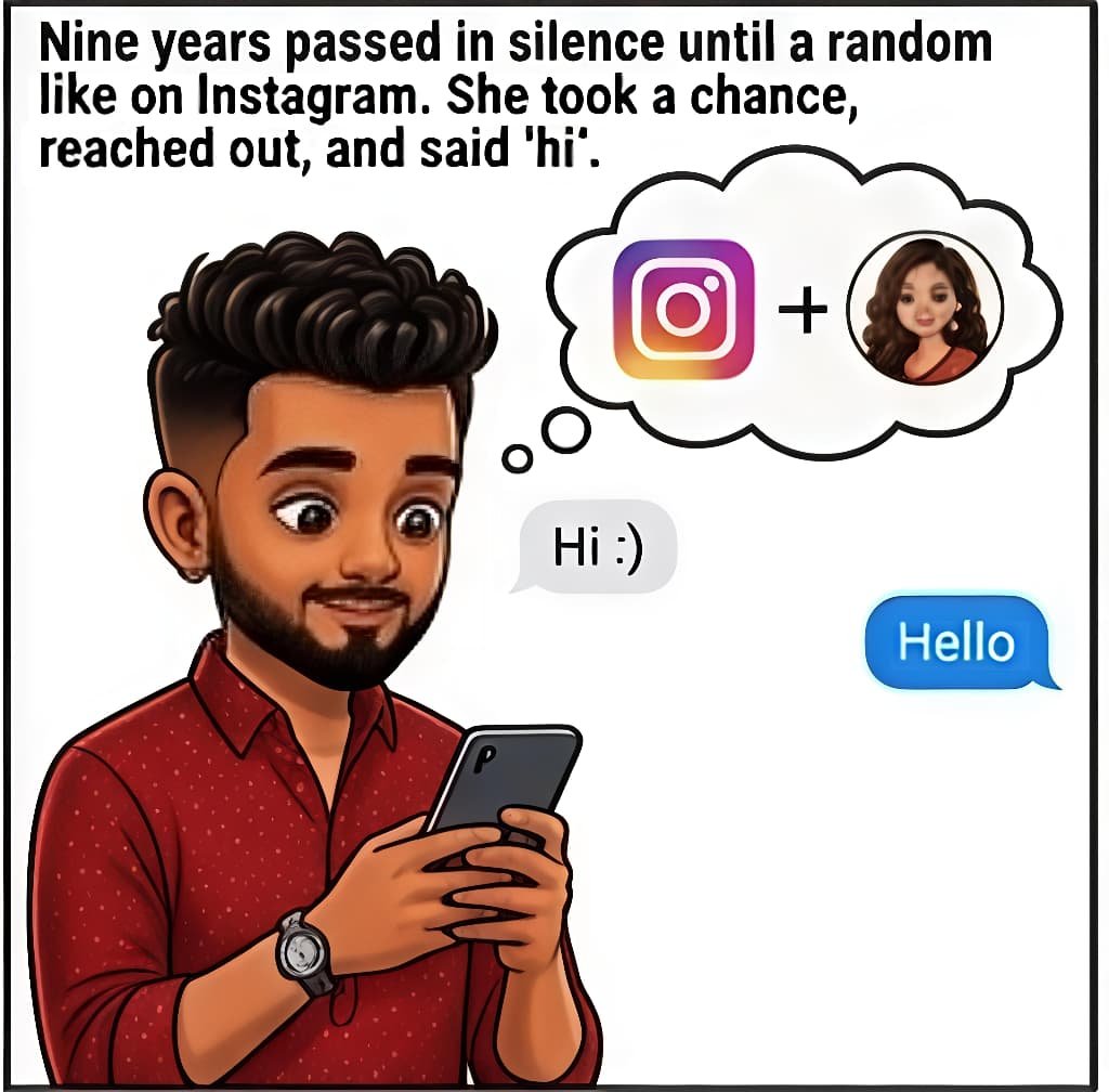 Reconnecting after nine years